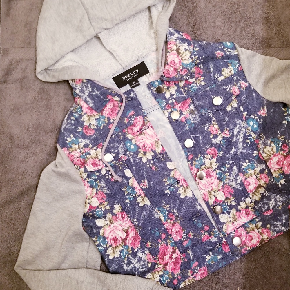 💋SOLD💋Floral Jean Jacket